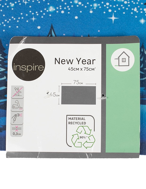 INSPIRE New Year Ovimatto, 45 x 75 cm - Joulutuotteet - 10105640017 - 2