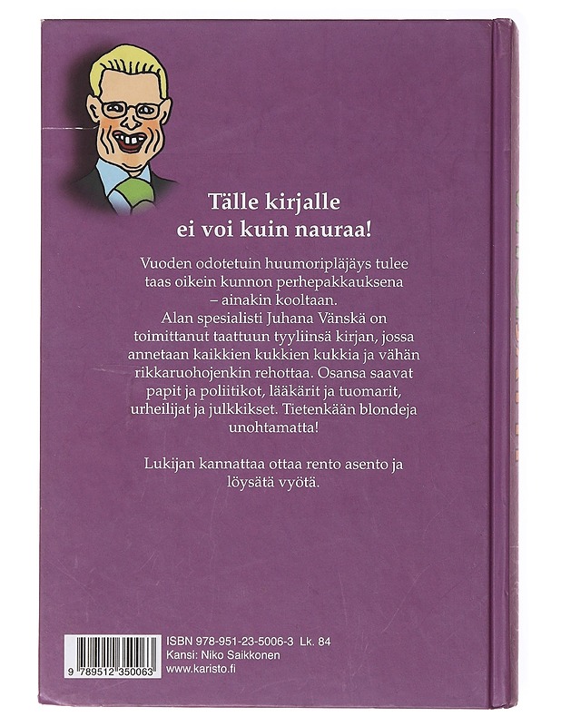 Vuoden vitsijätti - Vänskä, Juhana - Harrastekirjat - 10105640103 - 1