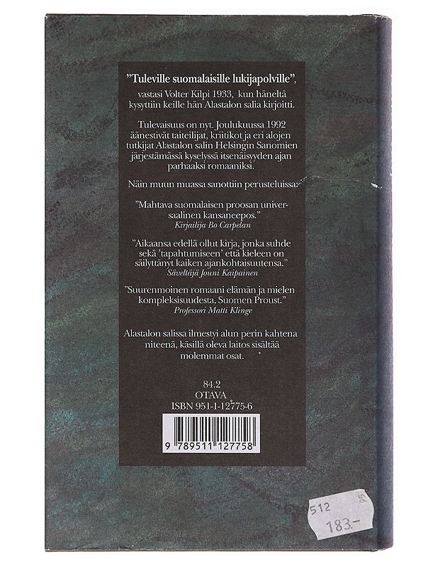 Alastalon salissa / kuvaus saaristosta - Volter Kilpi - Romaanit ja novellit - 10105640110 - 1