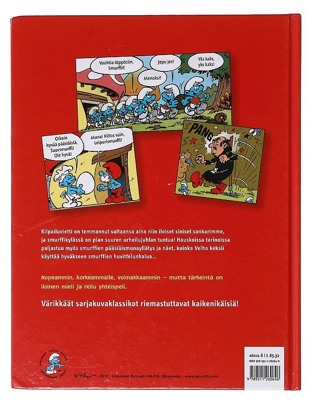 Smurffien olympialaiset : Kolme smurffitarinaa - Peyo - Lastenkirjat - 10105640124 - 1