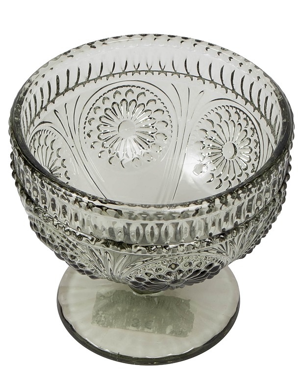 Indiana Glass Company : jalallinen jälkiruoka tai tarjoilukulho, vihreä - Lasit - 10105640132 - 0