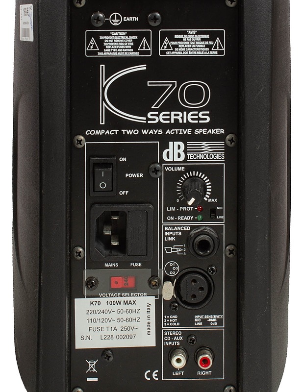 DB TECHNOLOGIES K70 Series aktiivikaiutin pari - Audio - 10105640177 - 2
