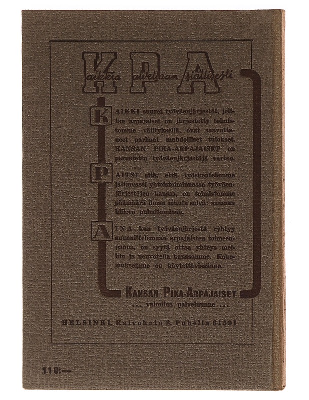 Työväen kalenteri 1948 - Sos.dem. puoluetoim. - Tietokirjat ja oppaat - 10105640181 - 1