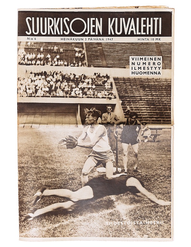 Suurkisojen kuvalehti no 6/3.7.1947 - Lehdet - 10105640209 - 0