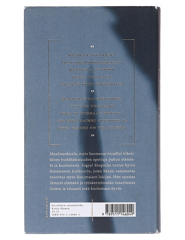 Tiibetiläinen kirja elämästä ja kuolemasta - Sogyal - Romaanit ja novellit - 10105640226 - 1
