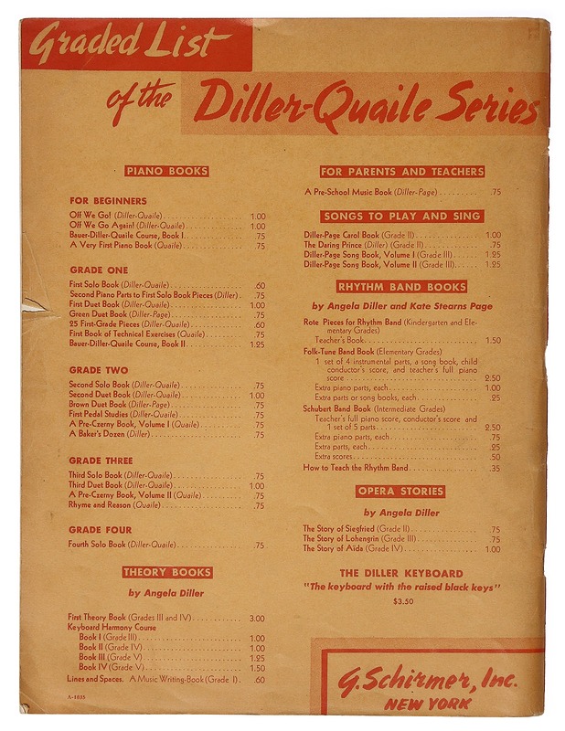 Solo and Duet Books for the Piano - Angela Diller, Elizabeth Quaile - Musiikki- ja elokuvakirjat - 10105640231 - 1
