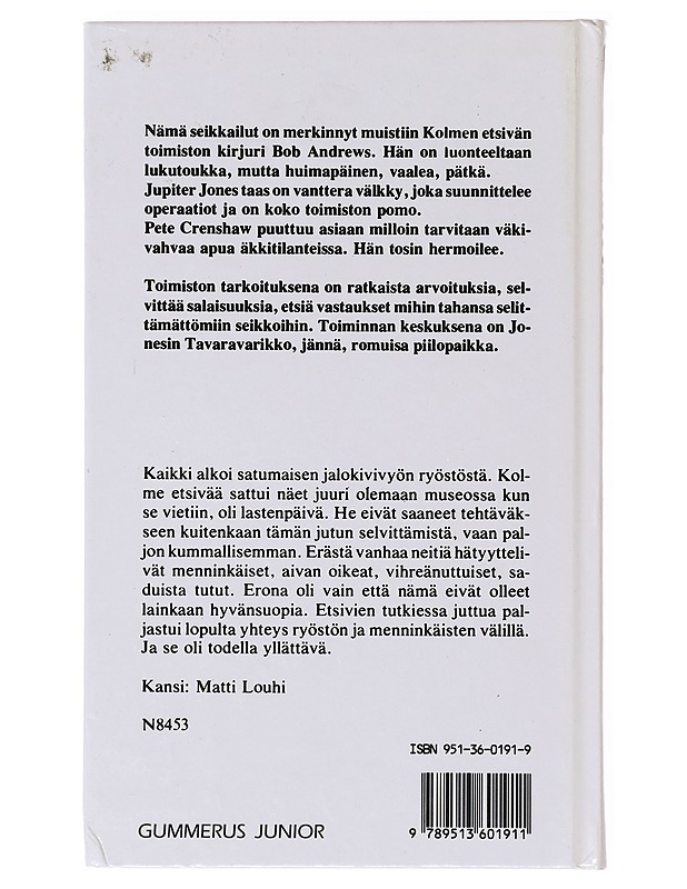 3 etsivää ja kultainen vyö - Arthur, Robert - Nuorten kirjat - 10105640258 - 1