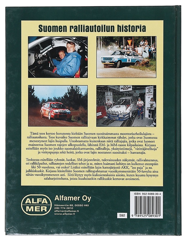 Suomen ralliautoilun historia - Juha Nylund - Historiakirjat - 10105640329 - 1