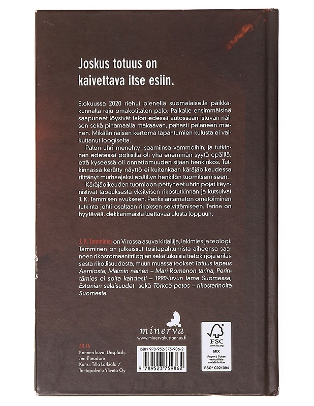 Polttomurhaajan jäljillä - J.K. Tamminen - Romaanit ja novellit - 10105640362 - 1