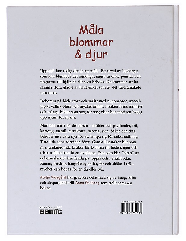 MÅLA BLOMMOR & DJUR - Örnberg, Anna - Romaanit ja novellit - 10105640370 - 1
