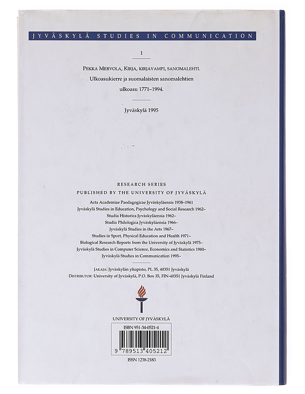 Kirja, kirjavampi, sanomalehti - Pekka Mervola - Historiakirjat - 10105640413 - 1