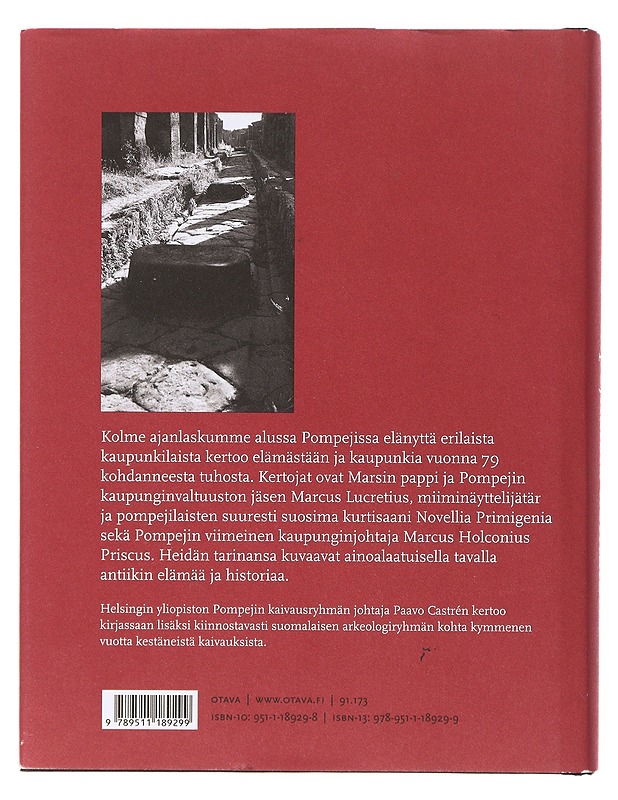 Pompejilaisia kohtaloita - Paavo Castrén - Historiakirjat - 10105640416 - 1