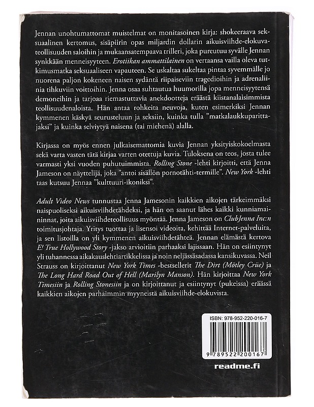 Erotiikan ammattilainen : seksitähden päiväkirja - Jameson, Jenna K18 - Elämäkerrat ja muistelmat - 10105640450 - 1