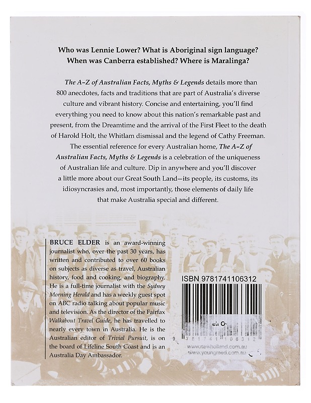The A-Z of Australian facts, myths & legends - Bruce Elder - Tietokirjat - 10105640477 - 1
