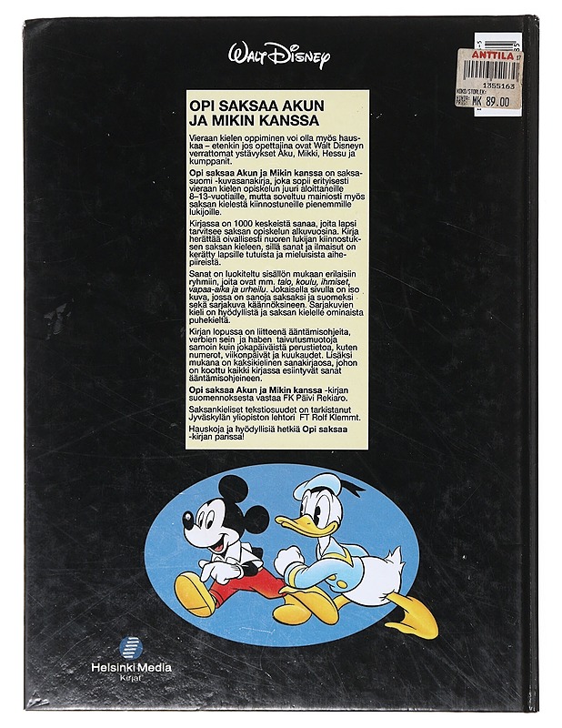 Opi saksaa Akun ja Mikin kanssa - Disney, Walt - Tietokirjat ja oppaat - 10105640513 - 1
