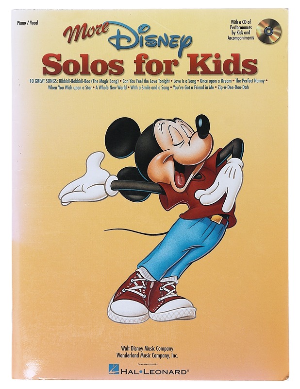 More Disney solos for kids - Walt Disney - Musiikki- ja elokuvakirjat - 10105640518 - 0