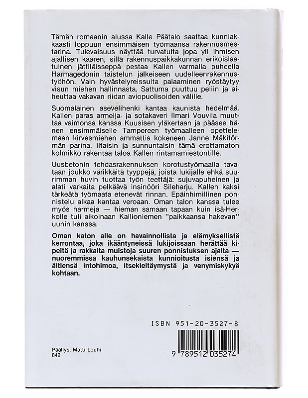 Oman katon alle - Kalle Päätalo - Romaanit ja novellit - 10105640558 - 1