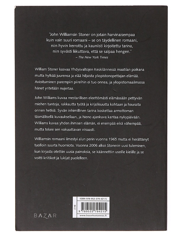 Stoner - Williams, John - Elämäkerrat ja muistelmat - 10105640592 - 1