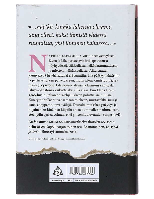 Uuden nimen tarina / nuoruus - Ferrante, Elena - Romaanit ja novellit - 10105640594 - 1