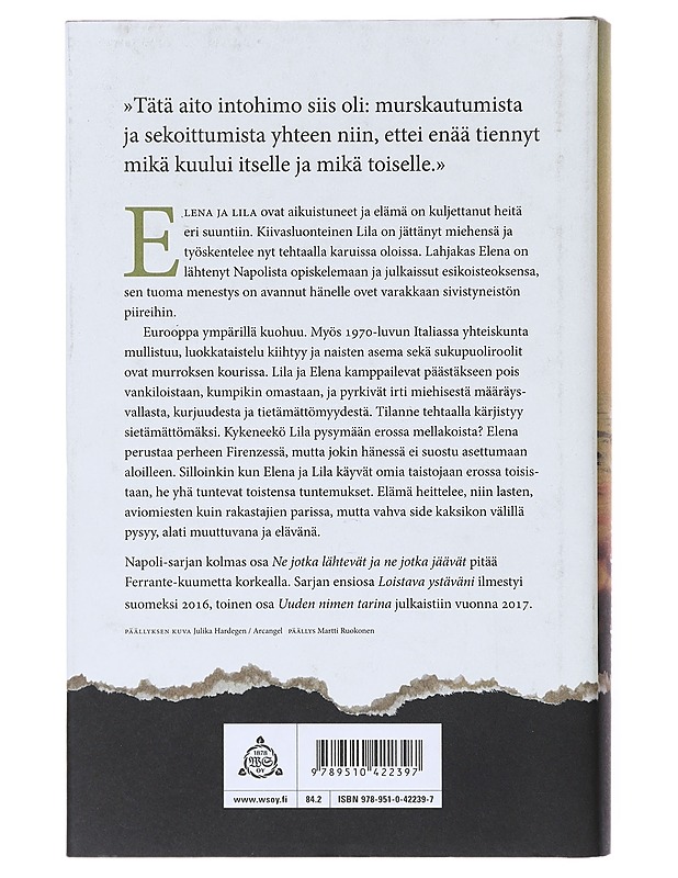 Ne jotka lähtevät ja ne jotka jäävät / aikuisvuodet - Ferrante, Elena - Romaanit ja novellit - 10105640597 - 1