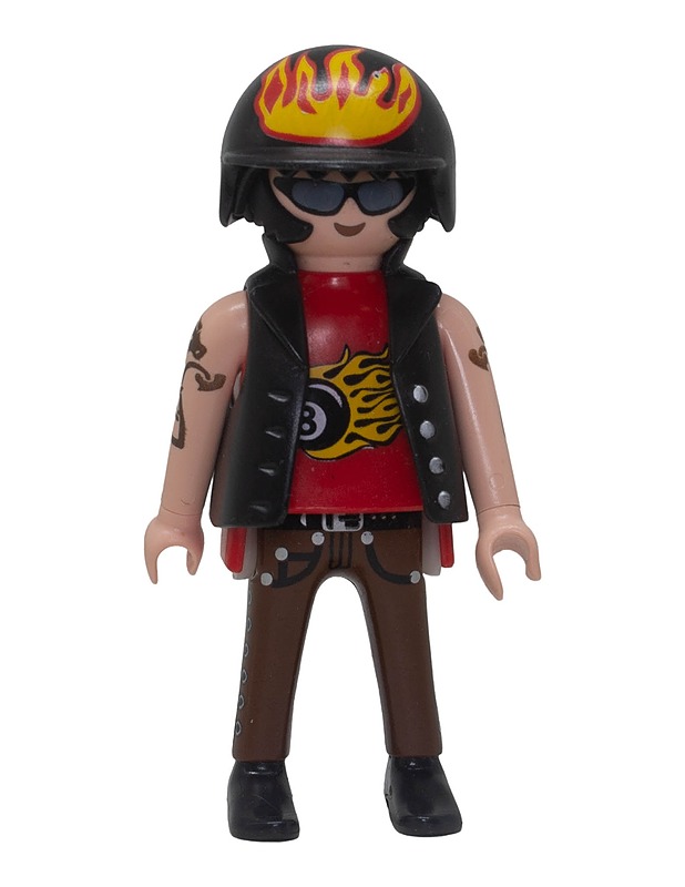 PLAYMOBIL moottoripyöräilijä figuuri - Lasten lelut - 10105640642 - 0