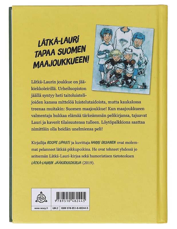 Lätkä-Lauri ja maajoukkuematsi - Lipasti, Roope - Lastenkirjat - 10105640734 - 1