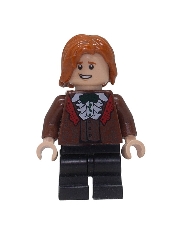 LEGO Harry Potter Ron Weasley - Reddish Brown Suit, Shirt with Ruffle (hp185) -minifiguuri - Lasten figuurit - 10105640763 - 0