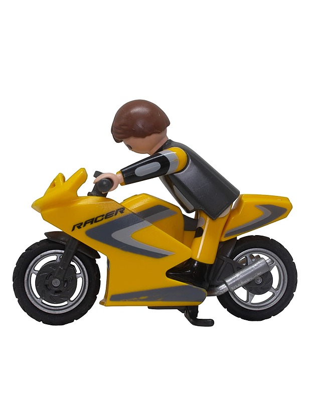 PLAYMOBIL Super Racer Motorcycle with Rider (5116) -minifiguuri - Lasten figuurit - 10105640895 - 0