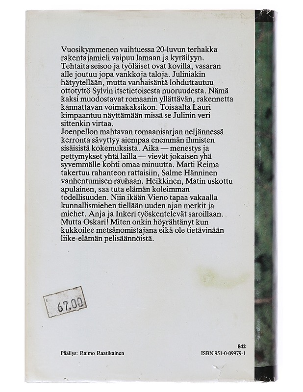 Eteisiin ja kynnyksille - Eeva Joenpelto - Romaanit ja novellit - 10105640936 - 1