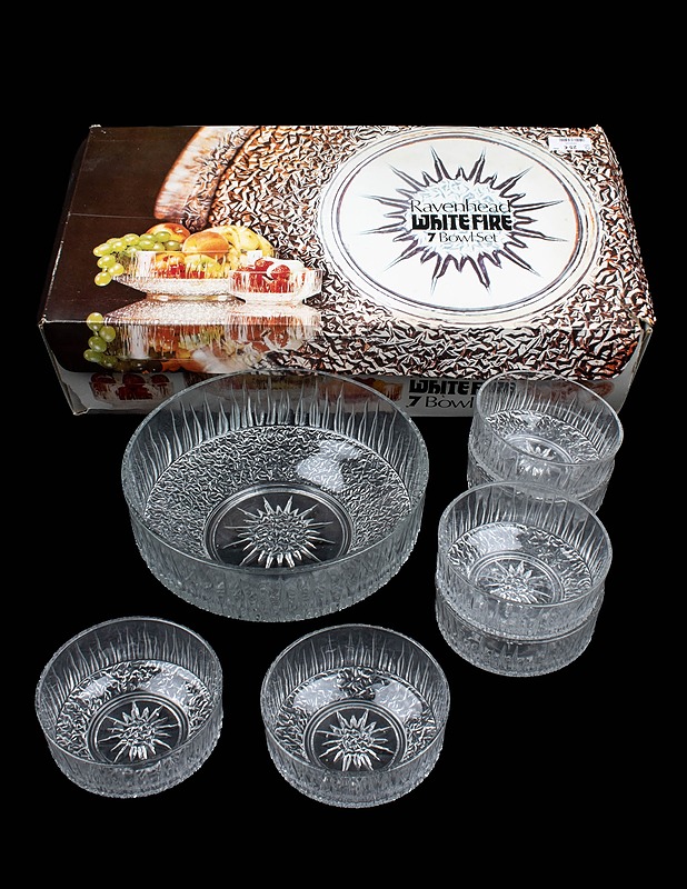 RAVENHEAD White Fire lasikulhosetti, 7 osaa - Lautaset ja kulhot - 10105640995 - 0
