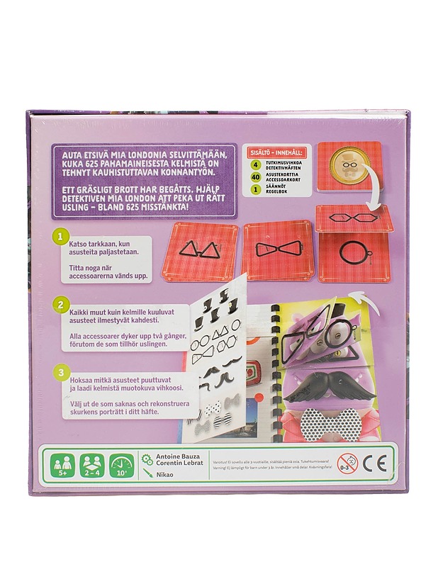 LAUTAPELIT.FI Mia London ja 625 kelmin arvoitus -lautapeli - Lautapelit - 10105641038 - 1