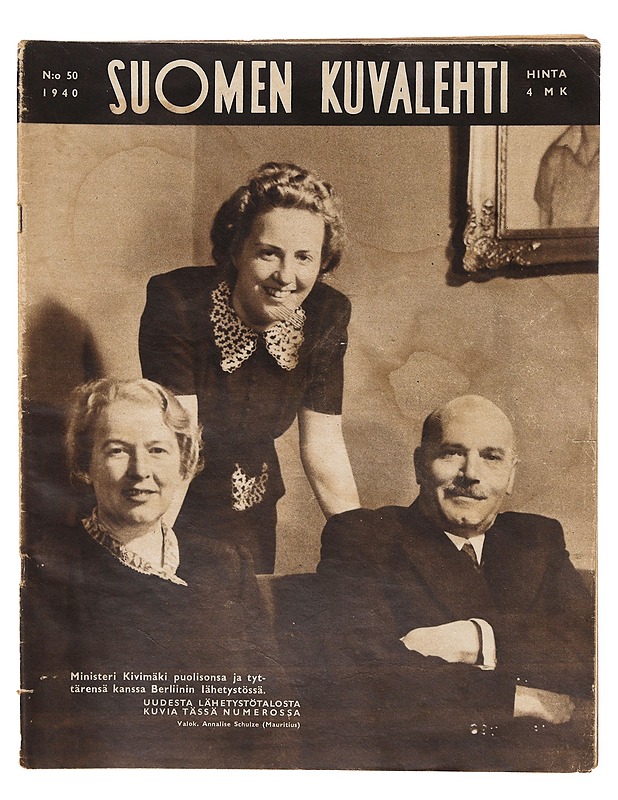Suomen kuvalehti no 50 / 1940 - Lehdet - 10105641161 - 0