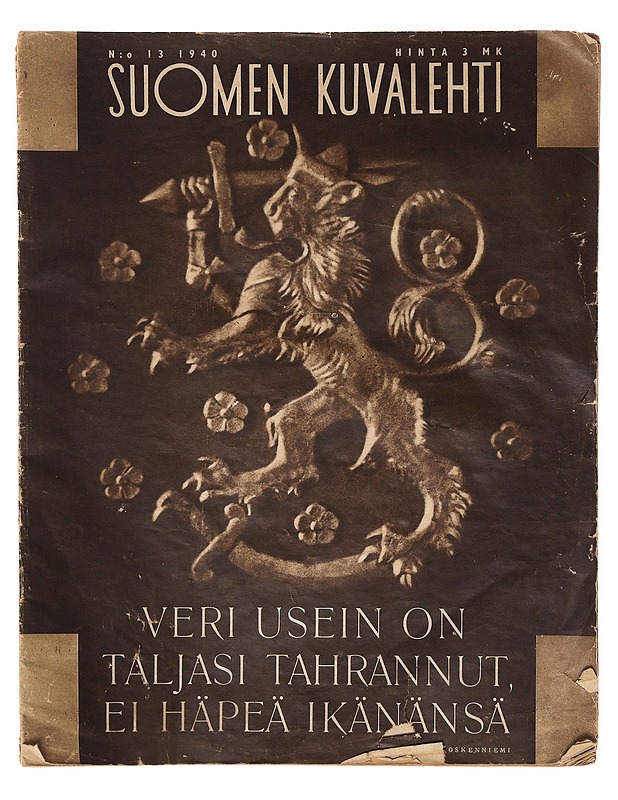Suomen kuvalehti no 13 / 1940 - Lehdet - 10105641207 - 0