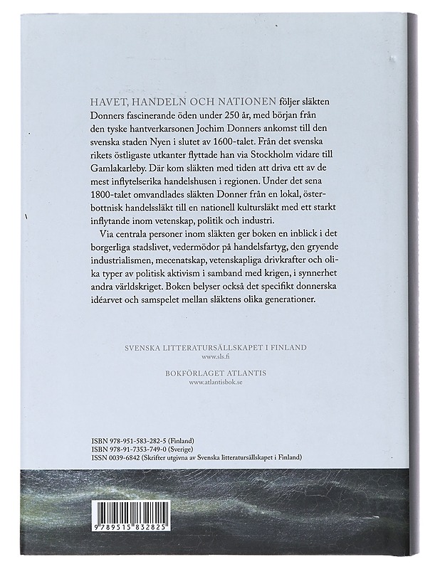 Havet, handeln och nationen / släkten Donner i Finland 1690-1945 - Dahlberg, Julia - Elämäkerrat ja muistelmat - 10105641297 - 1