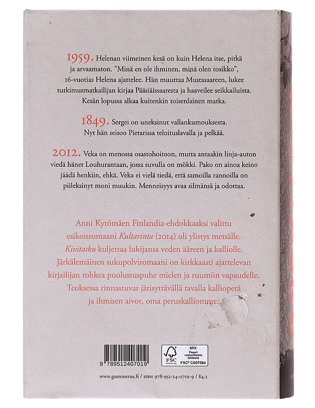 Kivitasku - Anni Kytömäki - Romaanit ja novellit - 10105641328 - 1