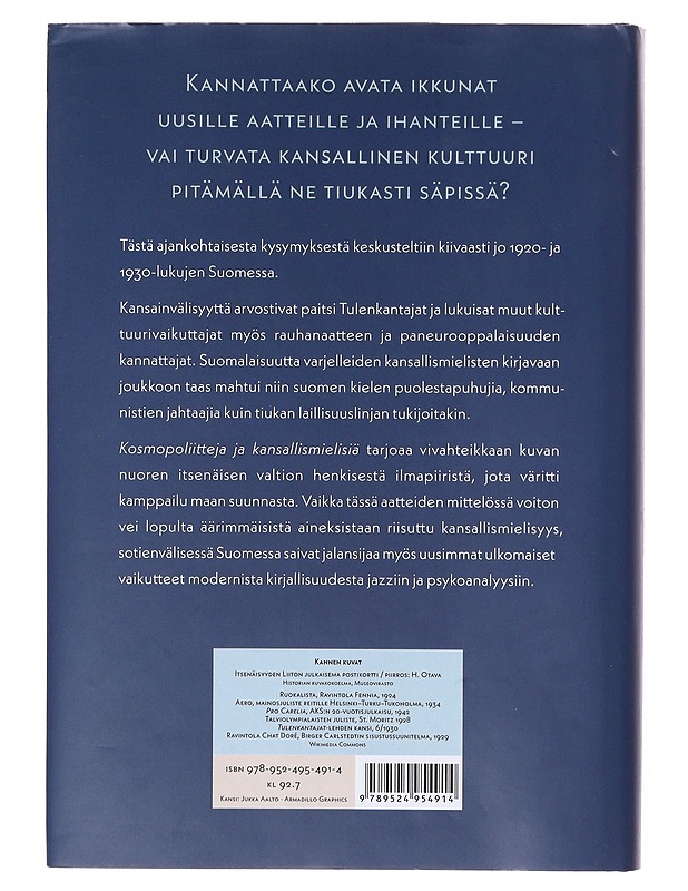 Kosmopoliitteja ja kansallismielisiä / aatteiden kamppailu sotienvälisessä Suomessa - Pekka Valtonen - Tietokirjat - 10105641329 - 1