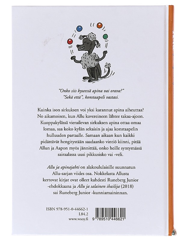 Allu ja apinajahti - Palviainen, Jukka-Pekka - Lastenkirjat - 10105641361 - 1