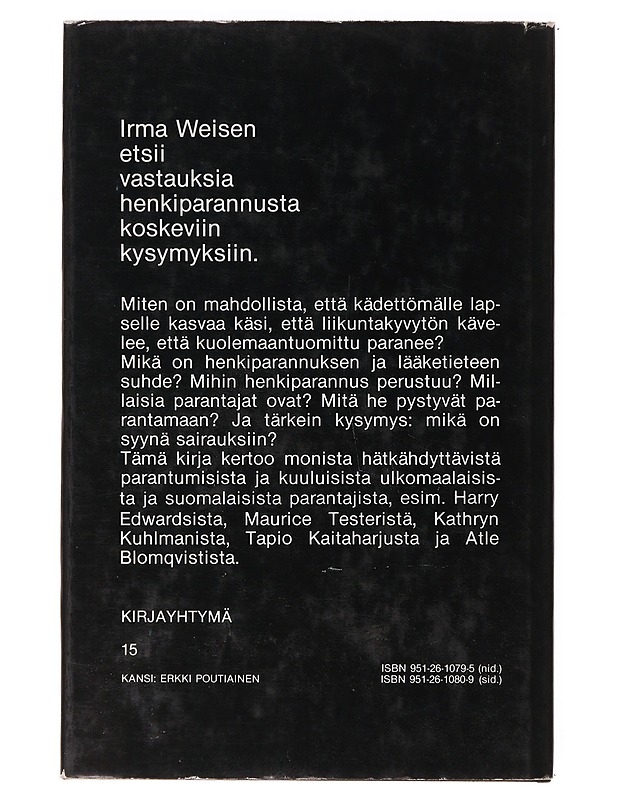 Henkiparannus - Irma Weisen - Tietokirjat ja oppaat - 10105641500 - 1