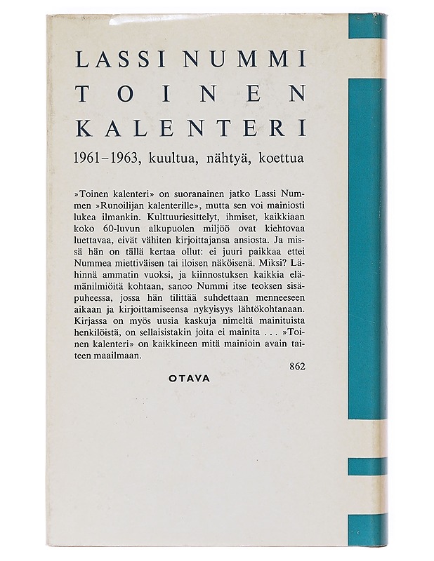 Toinen kalenteri - Lassi Nummi - Elämäkerrat ja muistelmat - 10105641564 - 1