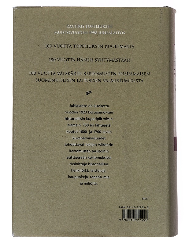 Välskärin kertomuksia / viisi jaksoa 1 - Topelius, Zacharias - Romaanit ja novellit - 10105641607 - 1