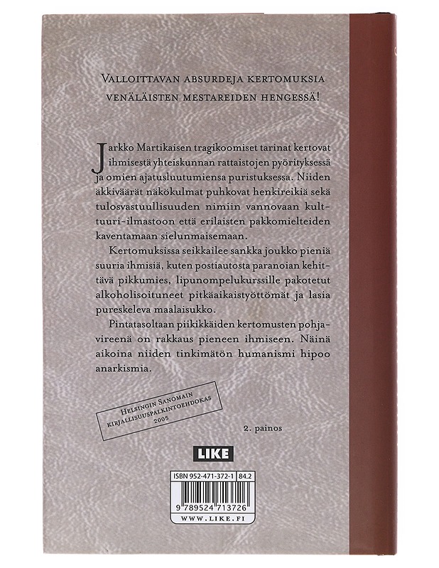 Pitkät piikit ja muita kertomuksia - Martikainen, Jarkko - Romaanit ja novellit - 10105641610 - 1