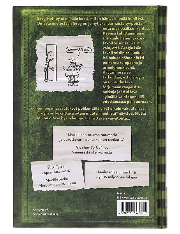 Neropatin päiväkirja / 3 Viimeinen oljenkorsi : Greg Heffleyn julkaisu - Kinney, Jeff - Lastenkirjat - 10105641613 - 1