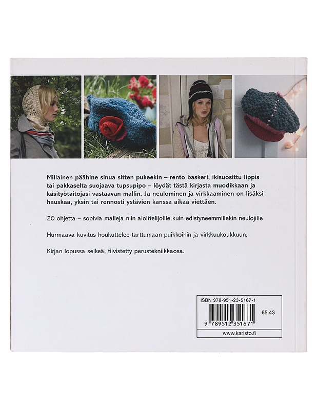 Päähineitä : 20 ihanaa neule- ja virkkausmallia - Meldrum, Carol - Kirja lahjaksi - 10105641682 - 1