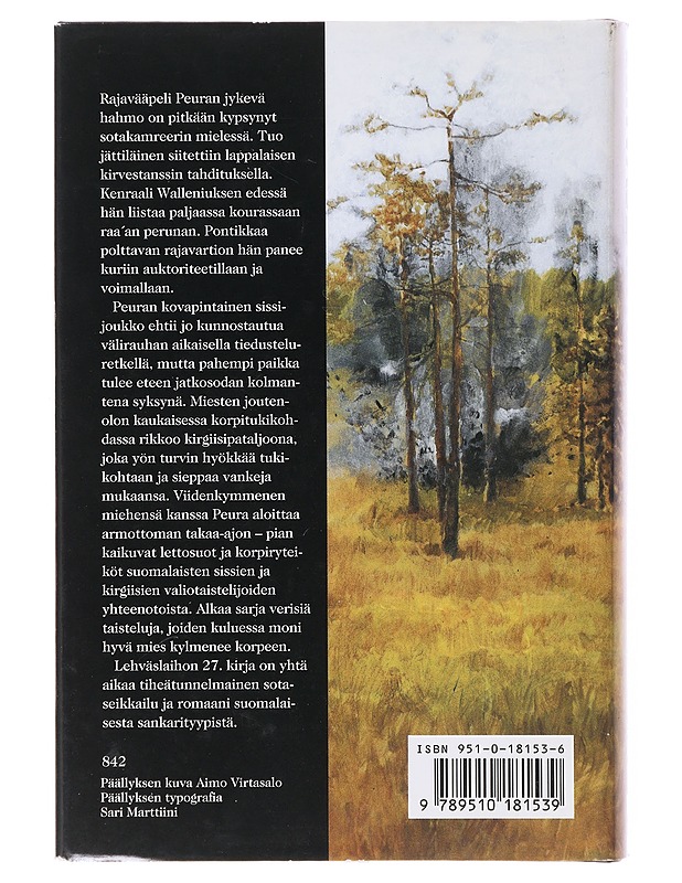 Rajavääpeli Peura / romaani - Reino Lehväslaiho - Romaanit ja novellit - 10105641725 - 1