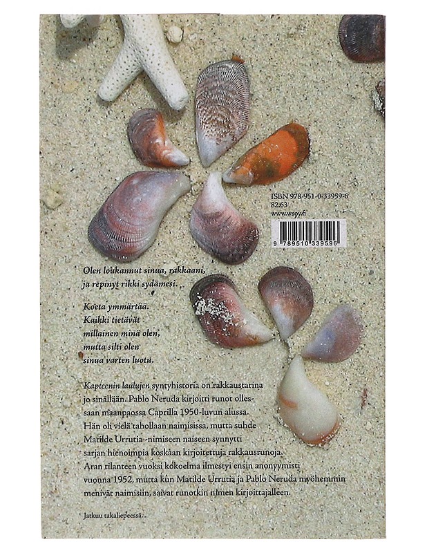 Kapteenin laulut - Neruda, Pablo - Runot ja näytelmät - 10105641739 - 1
