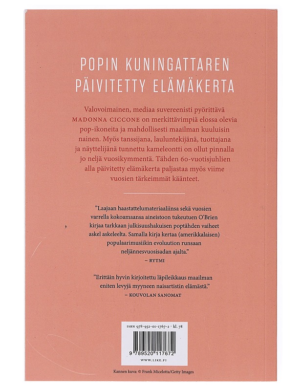 Madonna - O'Brien, Lucy - Elämäkerrat ja muistelmat - 10105641740 - 1