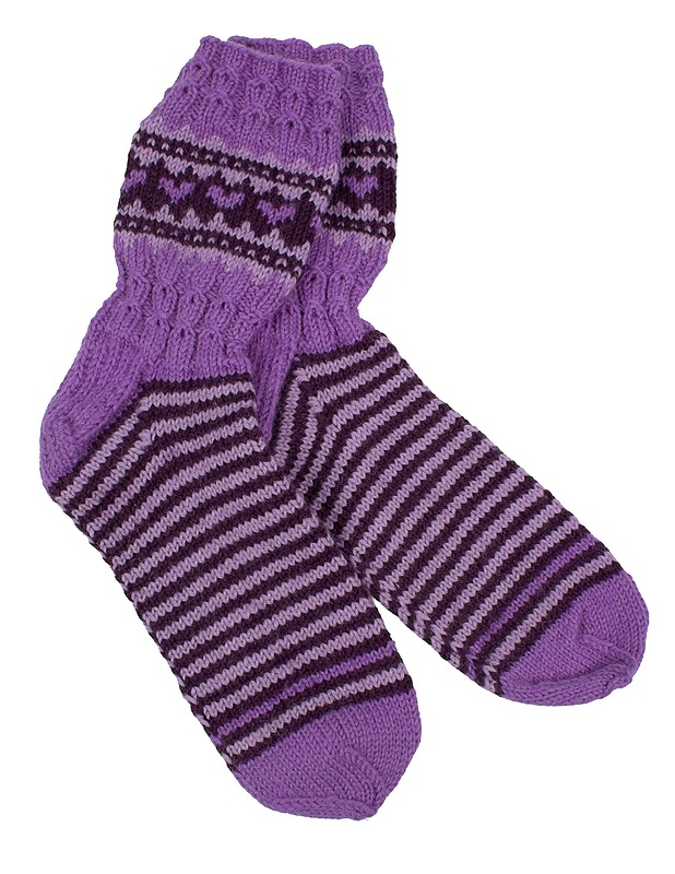 Violetin sävyiset Villasukat - Talviasusteet - 10105641763 - 0