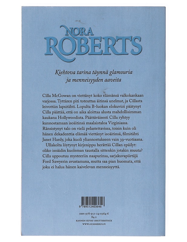 Valkokankaan varjot - Roberts, Nora - Romaanit ja novellit - 10105641801 - 1