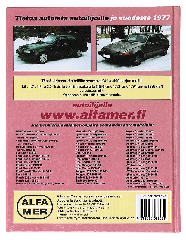 Volvo 440, 460 & 480 1987-1997 / korjausopas - Legg, A. K. - Tietokirjat ja oppaat - 10105641832 - 1
