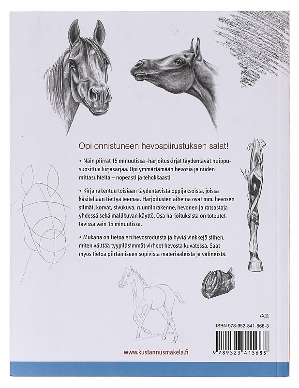 Näin piirrät hevosia 15 minuutissa - Hurme-Keränen, Auli - Tietokirjat ja oppaat - 10105641884 - 1